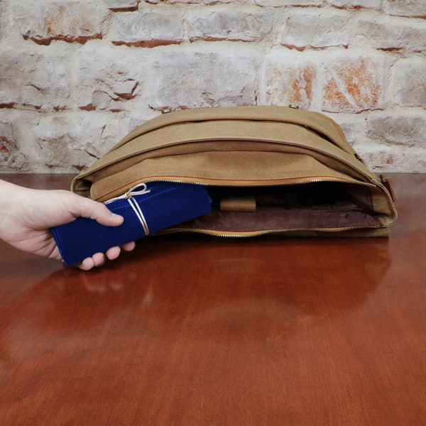 Enhance - Tabletop Roll on a Scroll Bag (case + set of dice) - Blue