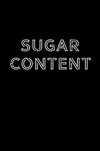 Sugar Content: 120-page blank lined notebook