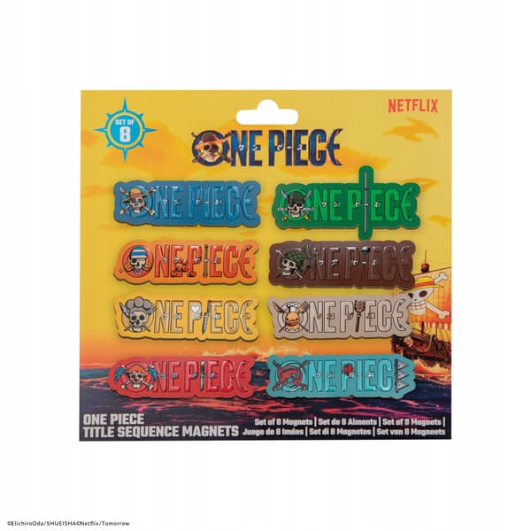 Set of 8 magnets, One Piece