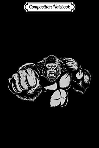 Composition Notebook: Gorilla Gym Workout – Muscle Building, Fighting and Boxing – Jo
