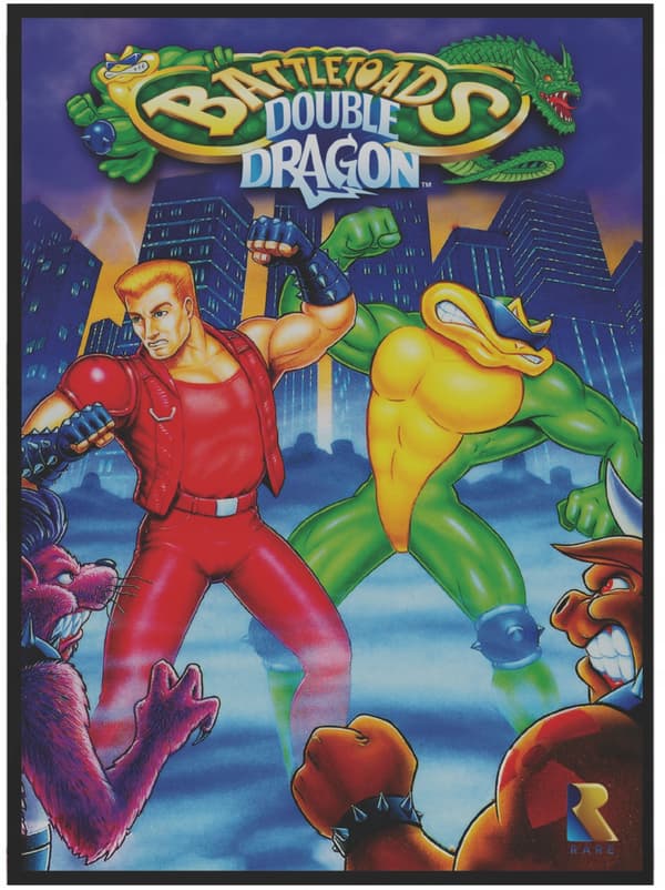 BATTLETOADS DOUBLE DRAGON NINTENDO NES RE-RELEASE