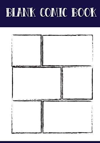 Blank Comic Book Panelbook – Bruch Panel, 7"x10", 80 pages: Make your own