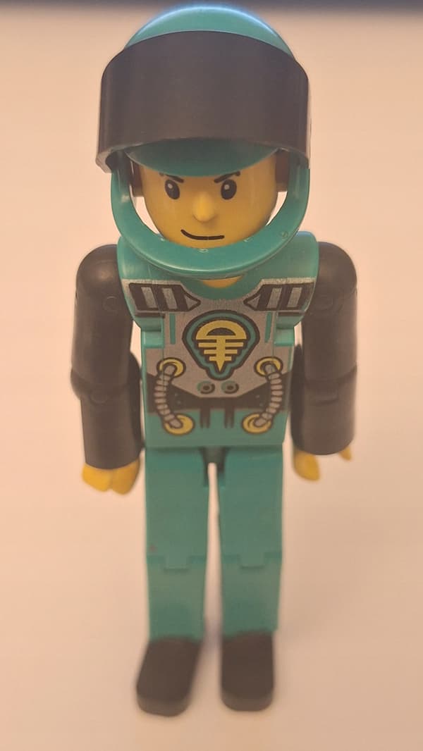 Lego Tech 013a Technic Figure, Dark Turquoise (F)