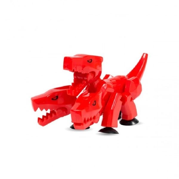 Stikbot Mega 3-Headed Red Dragon Figurine with Suction Cups