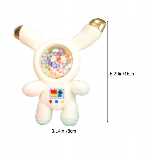 A CHARMING PLUSH KEYRING: ASTRONAUT RABBIT FOR KEYS AND BACKPACKS