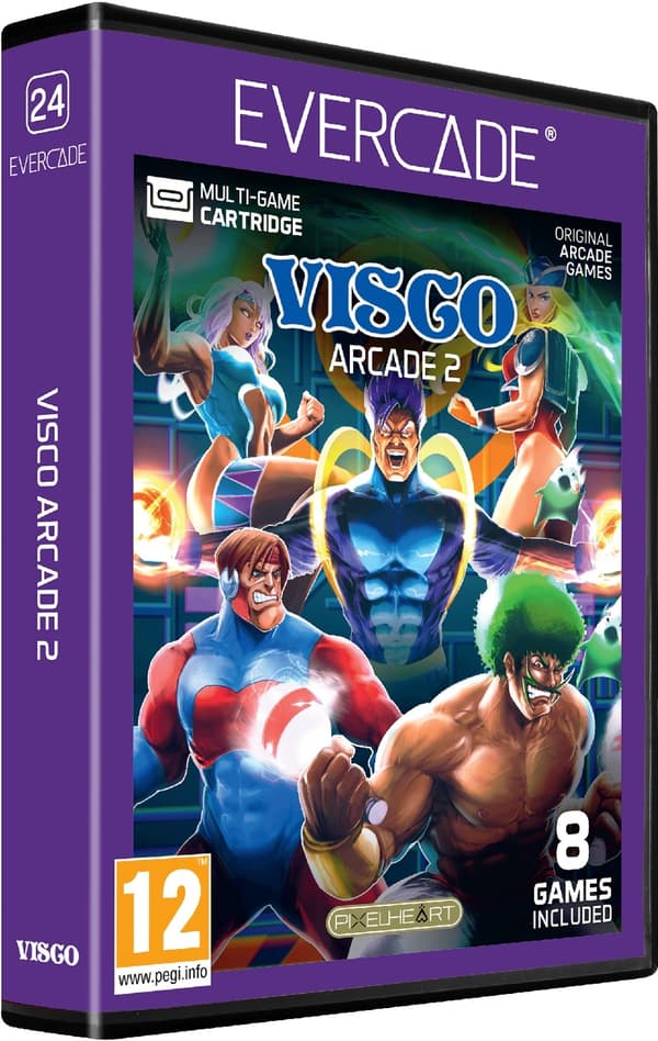 Visco Arcade 2 Evercade and 8 games!