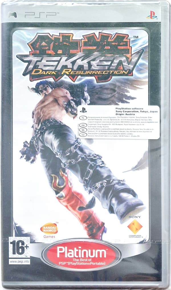TEKKEN DARK RESURRECTION PLATINUM STICKER – UNIQUE – PSP