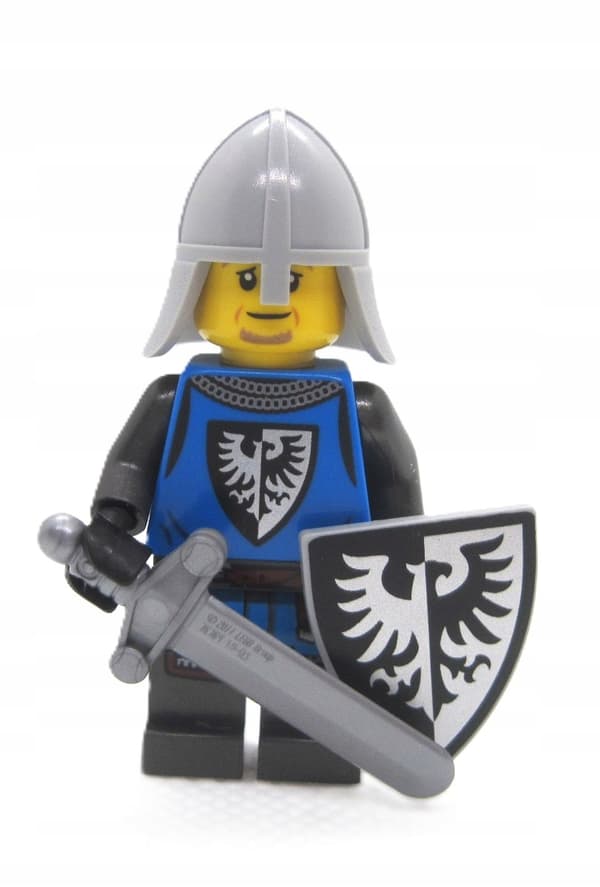LEGO Black Falcon Knight: shield and sword