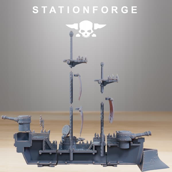 Gobs Pearl Battle Ship 1 – Station Forge – 3D printing
