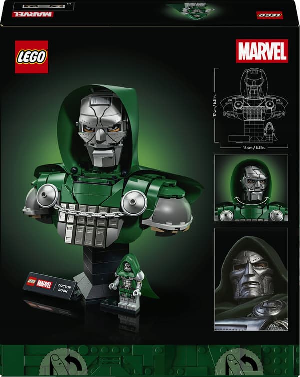LEGO Marvel Dr Doom Bust 76345