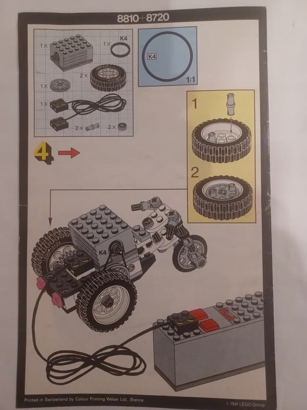 Lego Technic instruction booklet set (9 pieces)