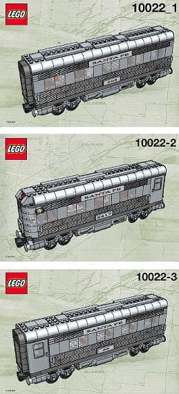 LEGO 10022 SET INSTRUCTIONS
