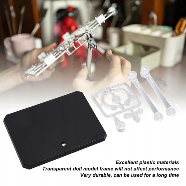 Mounting bracket for figurines, flexible mounting stand for doll models with