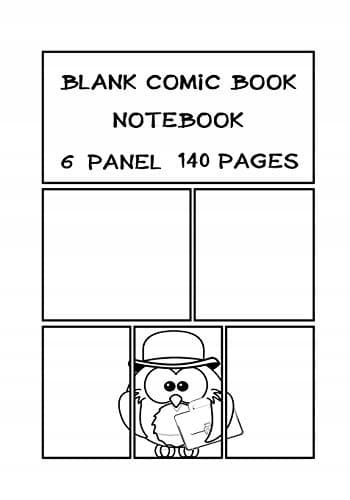 Blank Comic Book Notebook: Graphic Novels Drawing Sketchbook