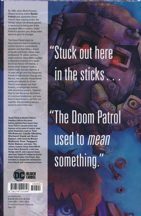 Doom Patrol by Rachel Pollack: The Pollack Omnibus
