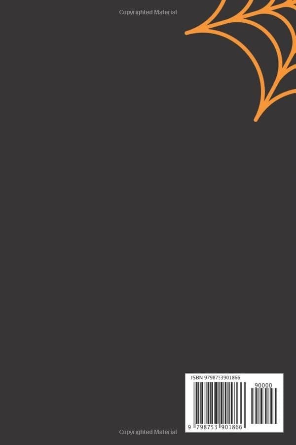 Happy Halloween: Spider and Evil Wizard Notebook – Lined White Paper, Perfect