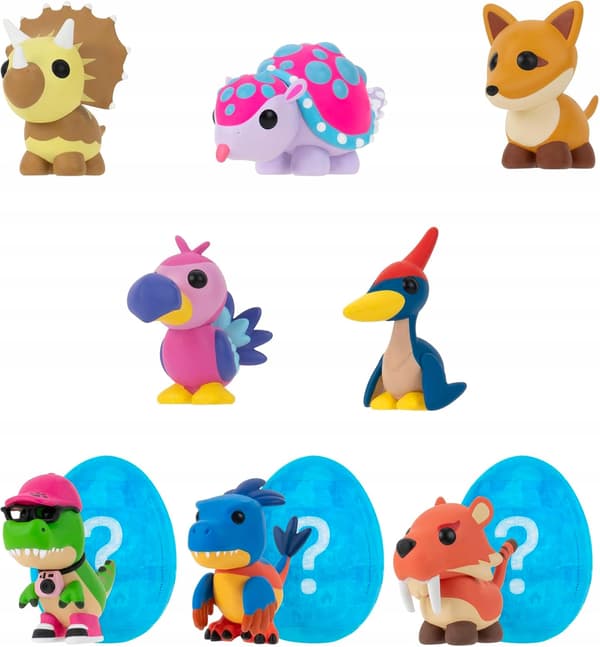 FOSSIL ISLAND FIGURINE SET (6 PIECES) WITH GAME CODE AND TASK BOARD