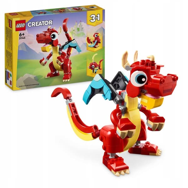 LEGO CREATOR 31145 RED DRAGON GIFT SET FOR CHILDREN