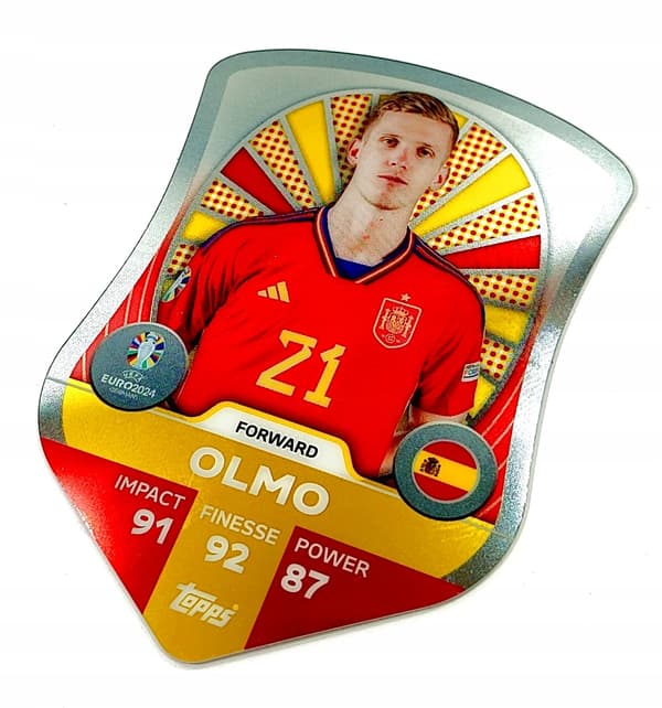 MATCH ATTAX EURO 2024 GERMANY CARD. SC 8 DANI OLMO / CHROME SHIELD