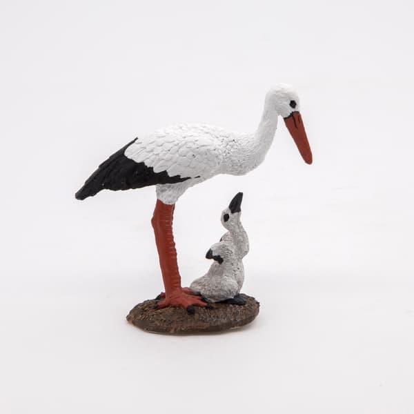 STORK WITH A CHICK [FIGURINE]