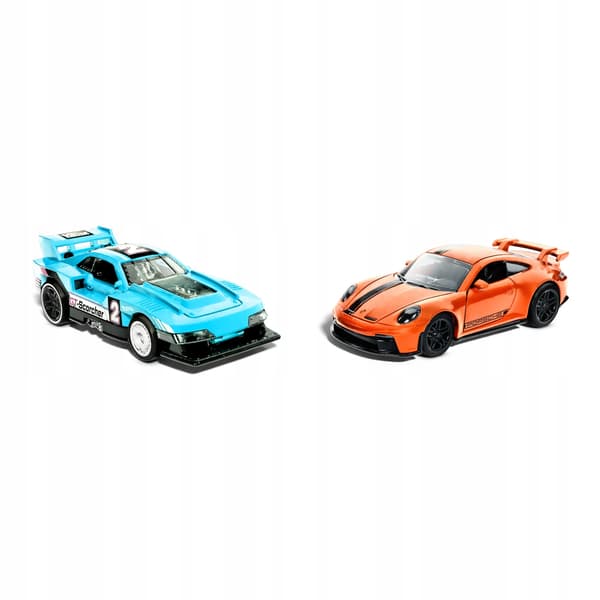 HOT WHEELS PULL-BACK SPEEDERS 2-PACK GT-SCORCHER & PORSCHE 911 GT3 NEW DESCRIPTION