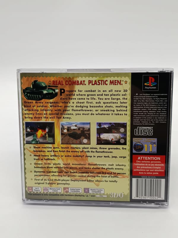 ARMY MEN 3D PlayStation (PSX) New replacement box