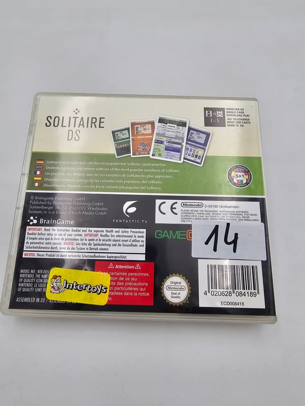 A GAME FOR THE NINTENDO DS: SOLITAIRE DS