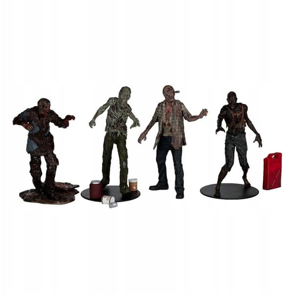// The Walking Dead Action Figures 4-Pack Walkers 13 cm