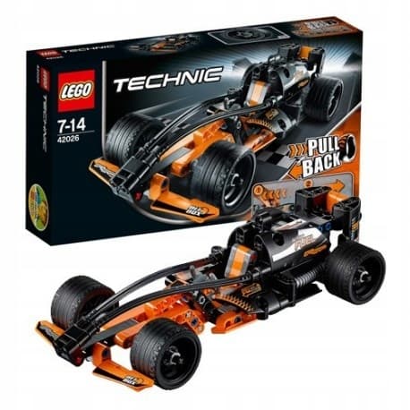 LEGO TECHNIC 42026 Black Road Conqueror Formula Racing Car – Pull-Back – Unique