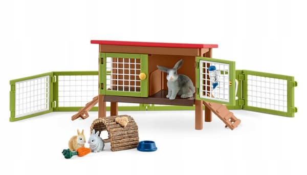 Schleich Farm Rabbit Hutch 42420