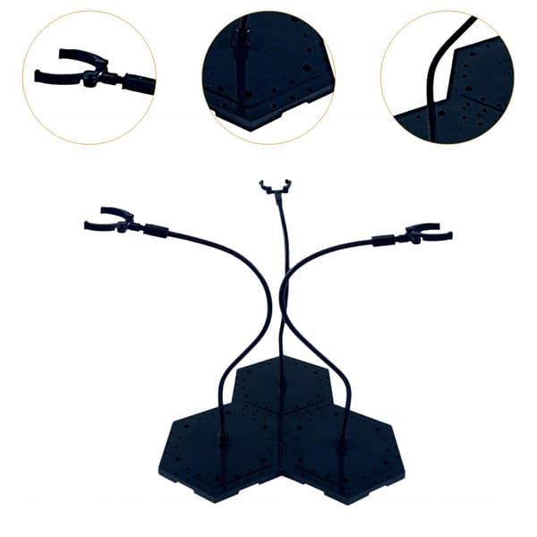 Action Figure Display Stand Decoration – Easy to Install – Tabletop Centrepiece – Black