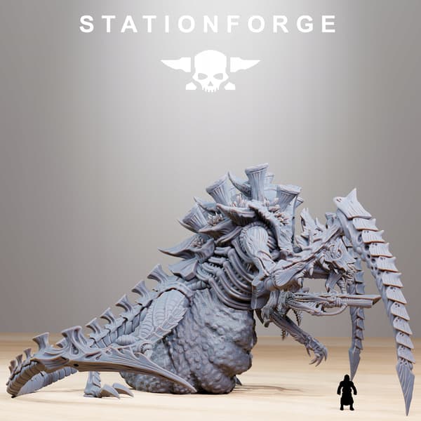 Xenarid Queen #2 – Station Forge – 3D printing
