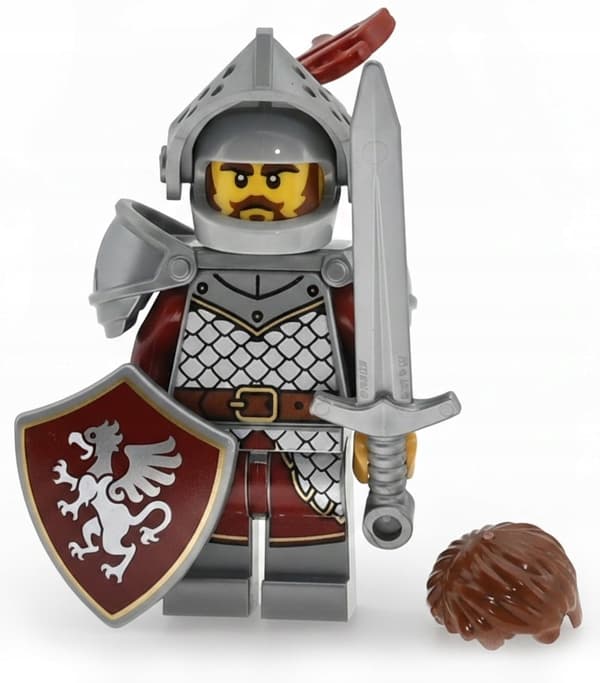 LEGO Gryffin Knight – Castle Gryffin: shield, sword, castle
