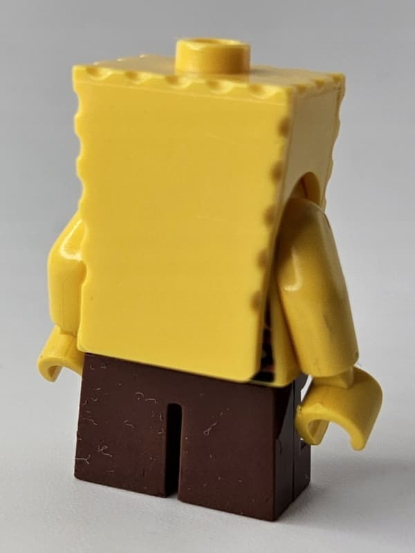 LEGO SpongeBob SquarePants figure bob001 Basic ‘I’m Ready’ Look DEFECT /