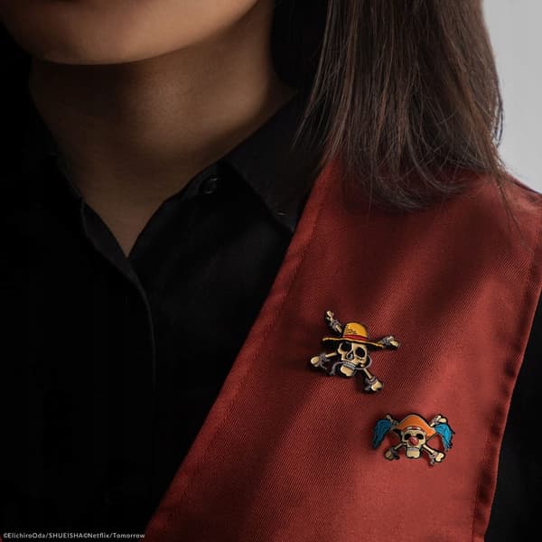 Luffy & Buggy One-Piece Badges – Pack of 2