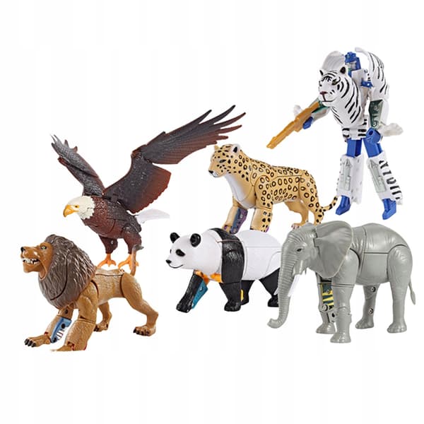 Transformable action figures: Room Decoration set with movable limbs – 6 pieces
