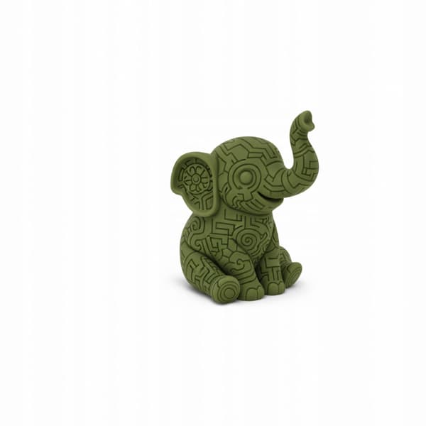 DECORATIVE ELEPHANT FIGURINE WITH ENGRAVING, 3D DESIGNS, MANY COLOURS