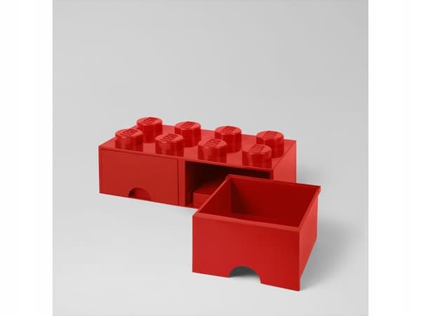 LEGO 40061730 4x2 red brick storage box with drawers