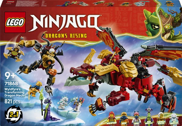 LEGO NINJAGO Wyldfyre Transformable Dragon Mech 71868