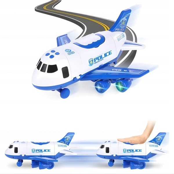 FOLDING POLICE TOY PLANE