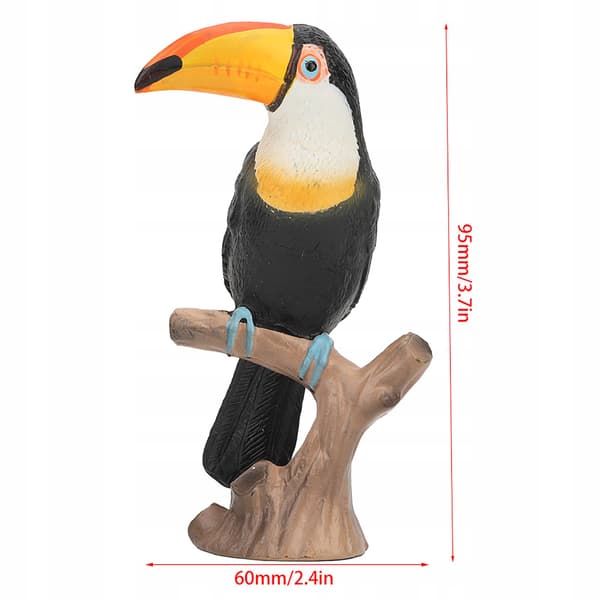 GREAT TOUCAN FIGURINE SIMULATED TOY FIGURINE