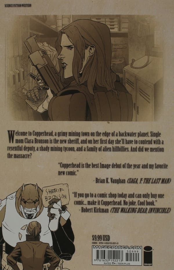 Copperhead Volume 1: A New Sheriff in Town