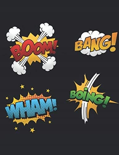 Cartoon Sketch Pad: blank comic, comic book template, create your own comic