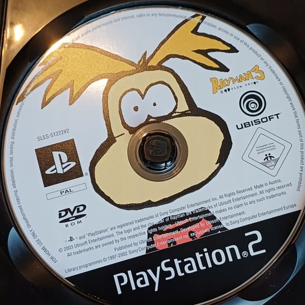 Rayman 10th Anniversary, PlayStation 2, PS2, no booklet