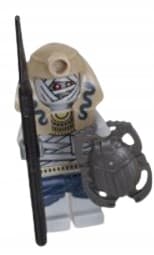 Lego Pharaoh's Quest Mummy Warrior Figure 2 + Shield + Spear pha011
