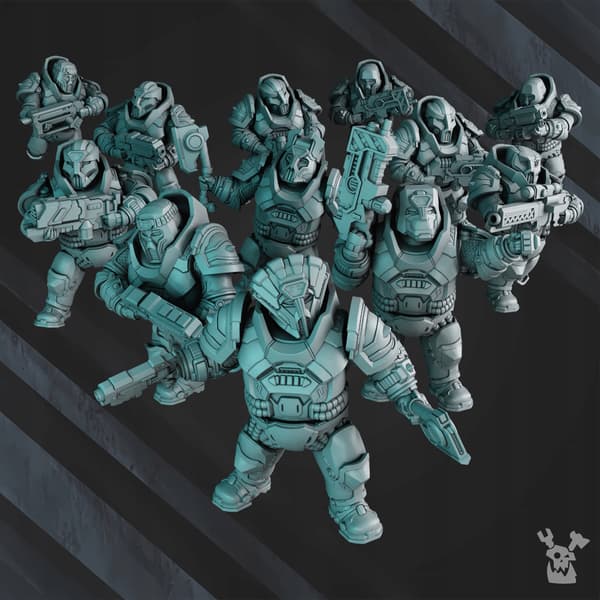 Nibelung Warriors Squad (pre-assembled) x5 DakkaDa
