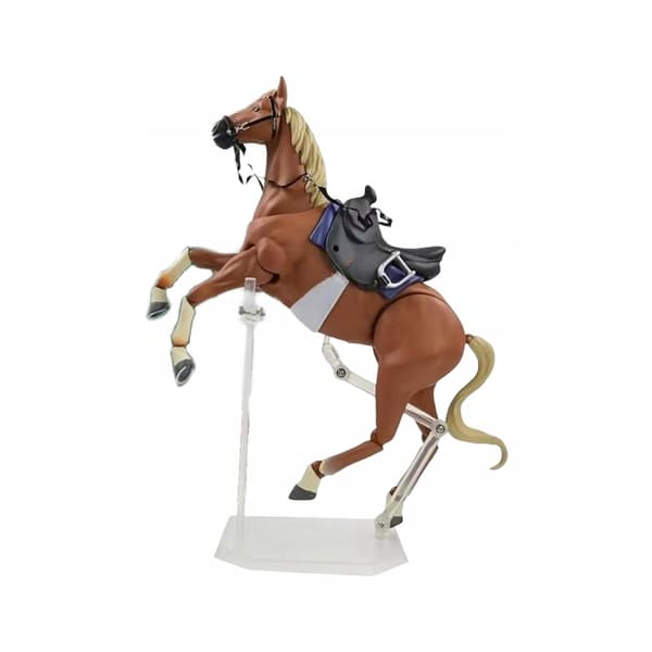 Pony figurine – Action figure model, poseable, home décor – Yellow