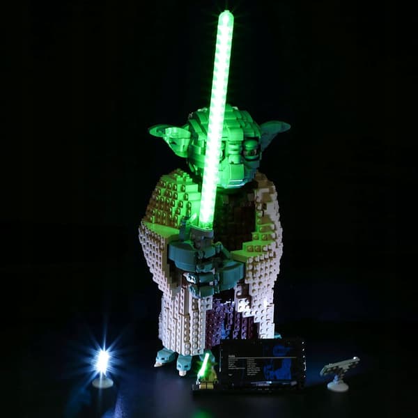 BRIKSMAX LED for LEGO Yoda 75255 RGB USB remote control (without bricks)