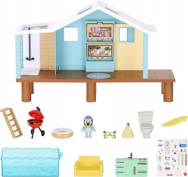 MOOSE TOYS Bluey Beach Hut Bluey Set