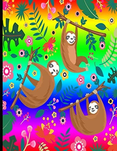 My Awesome Comic Book: Rainbow Sloth Comic Book with 110 pages. Create Yo